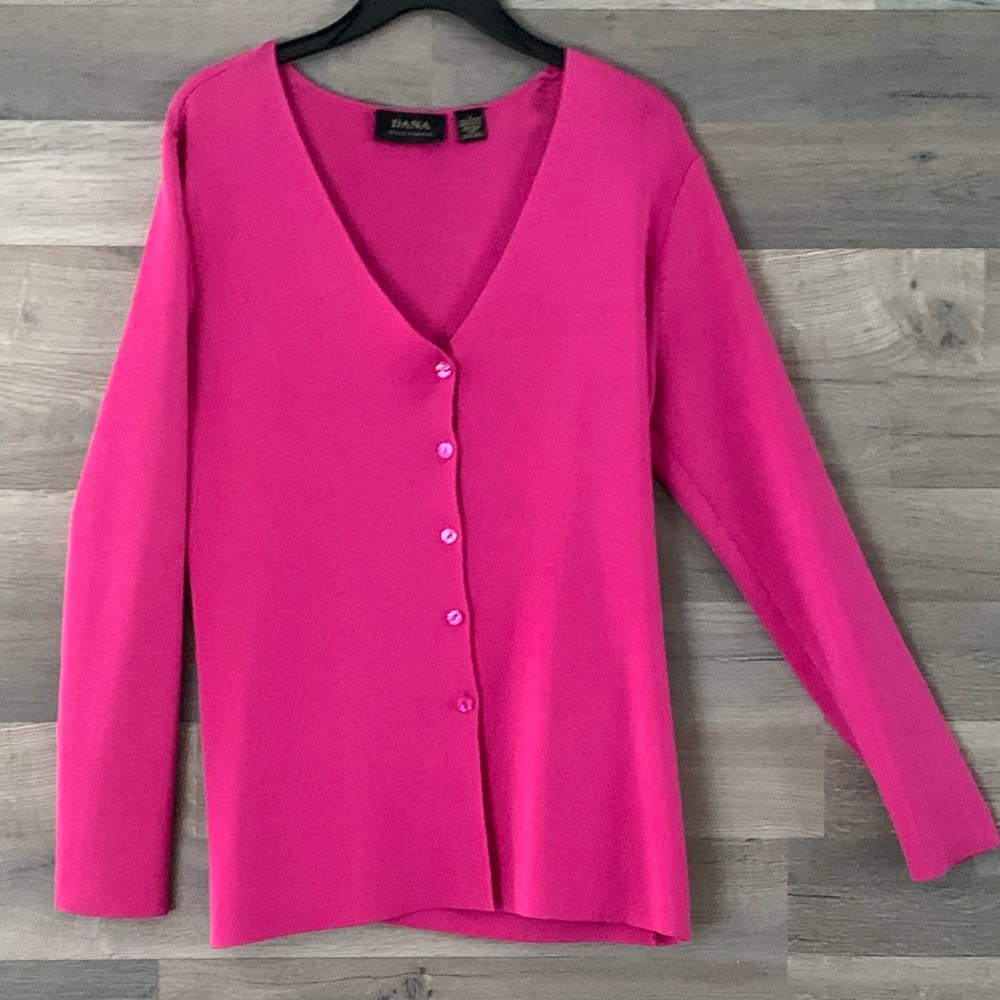 Hot Pink or Magenta color cardigan